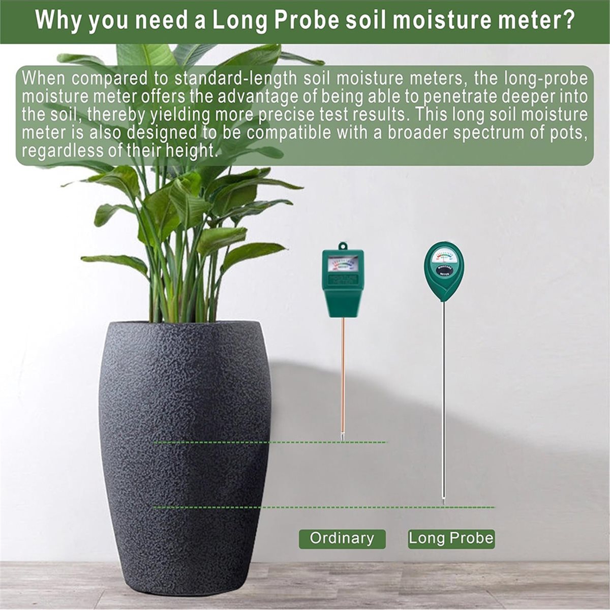 LNHF Long Probe Deep Use Soil  - đánh giá và giá Plant Monitor