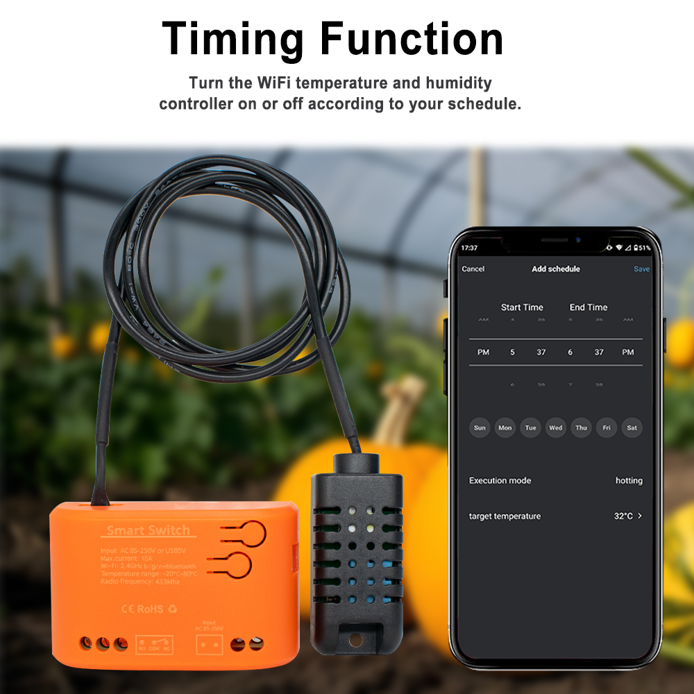 Tuya WiFi Temperature Humidity - đánh giá và giá Plant Monitor
